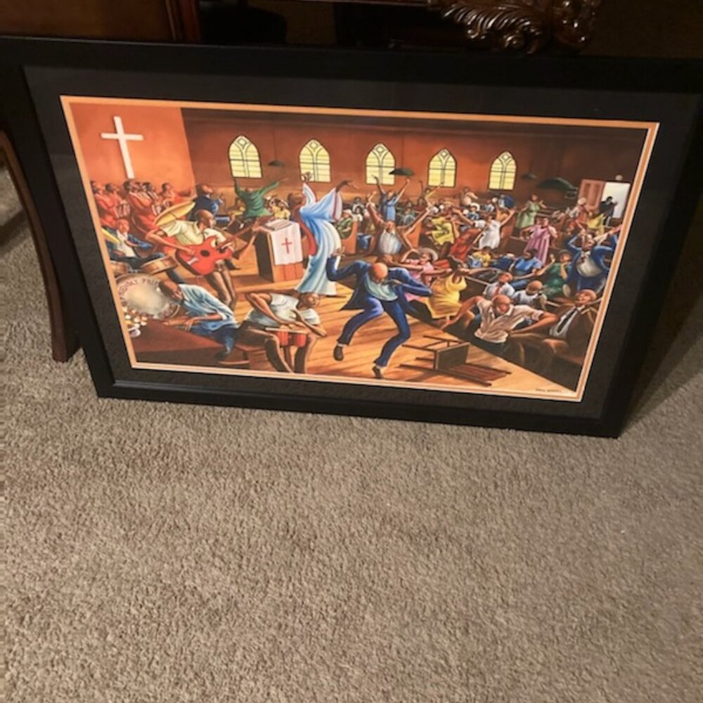 Friendly Friendship Baptist Church by Ernie Barnes
